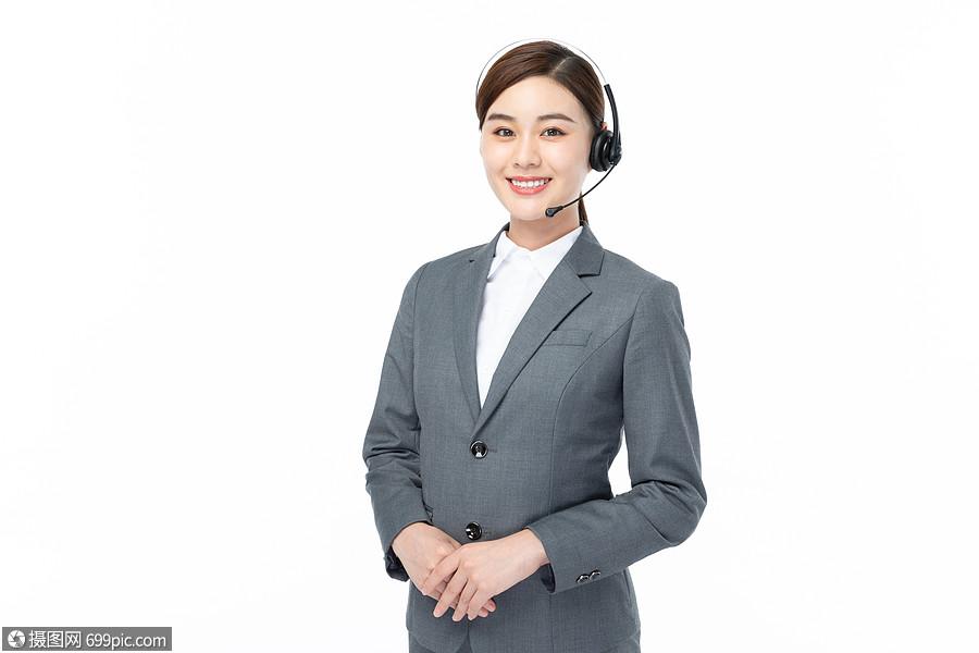 女性客服通话客户服务商务咨询